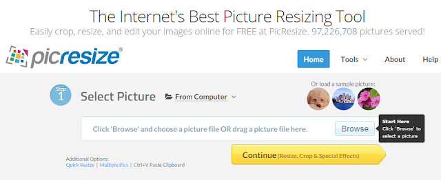 online photo resizer