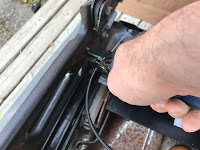 Removing adjustment cables