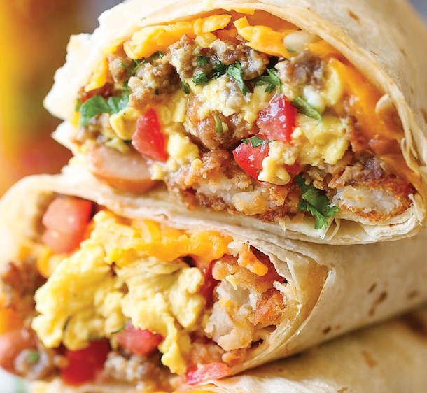 FREEZER BREAKFAST BURRITOS #food #recipes