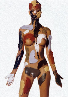 Chocolate Body Painting Art on Sexy Models - Girls painted in chocolate