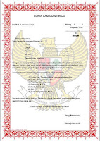 Surat lamaran kerja format photoshop ( psd) - warna merah.