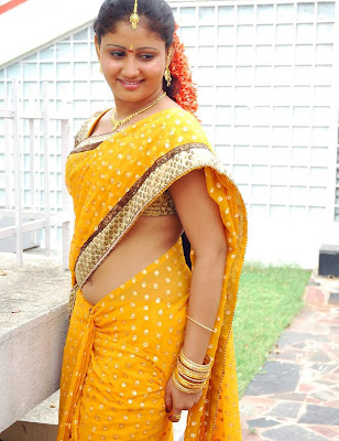 Actress Amrutha Valli In Hot Saree Photos Gallery