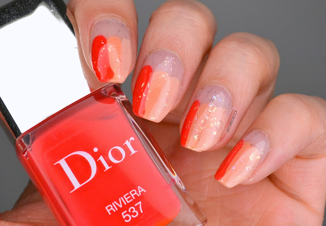 Dior Summer Stripes Nail Art