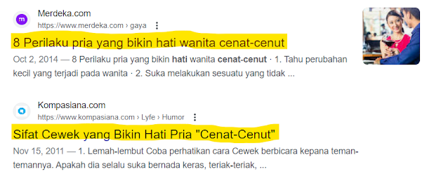 Cenat-Cenut Example Sentences