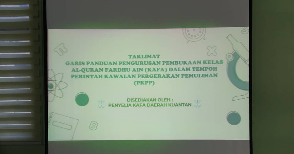 Taklimat Pengurusan Pembukaan Kelas KAFA Daerah Kuantan 