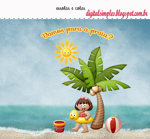 Beach Party Free Printable Mini Kit.