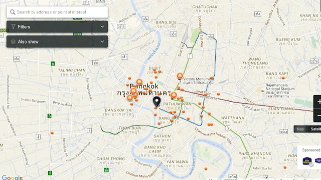  is ane of beautiful landmarks close Chinatown Bangkok equally favorite finish BangkokThai: Odeon Roundabout Bangkok Map - Tourist Attractions inwards Bangkok Thailand