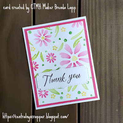 floral card 3 created with stenciled cardstock