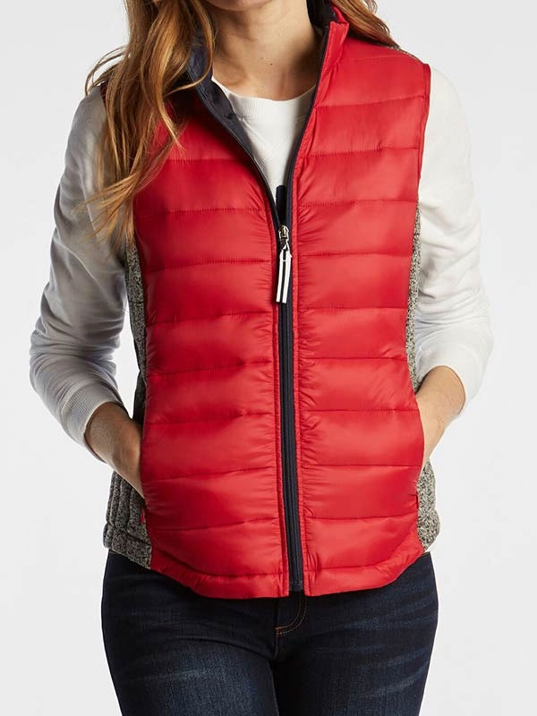 American Jacket Store: Red Puffer Vest For Women