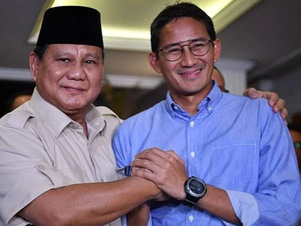Survei IPO: Elektabilitas Prabowo Merosot, Sandiaga Uno Menteri Paling Disukai
