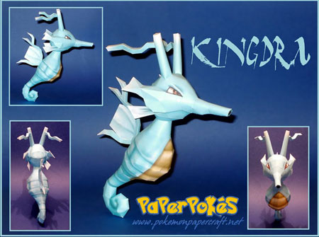 Pokemon Kingdra Papercraft