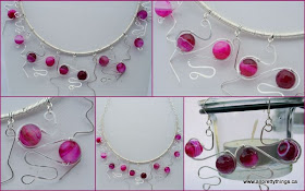 Fuchsia and Sterling Silver (wire wrapping) :: All Pretty Things