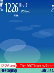 S60Ticker 0.1 beta for Nokia S60 OS 9.x / 3rd Edition