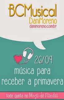 Imagem do banner da BC Musical: "Música para Receber a Primavera", do blog Moça de Família.