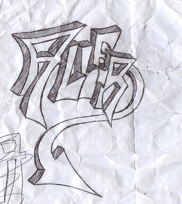 Graffiti Sketch Alphabet Arrow