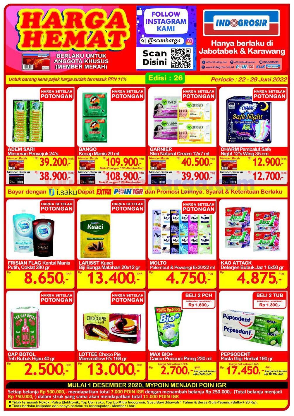 Katalog Promo Indogrosir Terbaru 22 - 28 Juni 2022