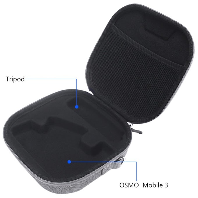 Portable Storage Bag for DJI Osmo Mobile 3 Handheld Gimbal DIY Carrying Case(Gray)