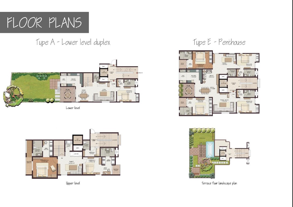 4 Bedroom Apartment Plans In India