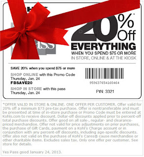 Free Printable Kohls Coupons