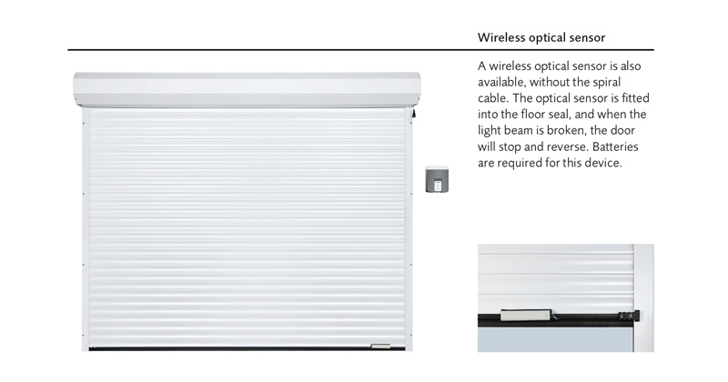 Wireless optical sensor for GaraGlide