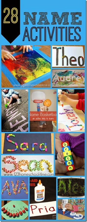 Name Activities - LOTS of really fun, creative, and unique name activiites to help kids learn their names! Great for toddler, preschoolers, and kindergartners
