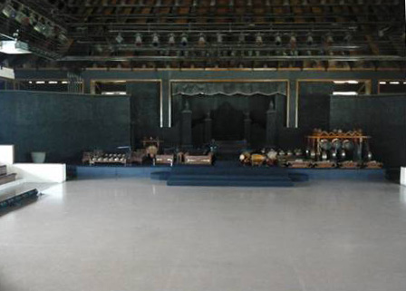 Gambar 2. Panggung Tertutup Ramayana Ballet Prambanan/Panggung Trimurti (Ramayana Trimurti Indoor Theatre) di waktu siang hari