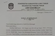 Surat Keterangan Kepemilikan Sertifikat dari Sekdes di Tomoni Timur Diduga Fiktif, Karyawan Pembiayaan Ungkap Hal Mengejutkan 