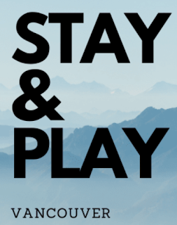 Stay & Play Vancouver Banner in light blue with black letteribf