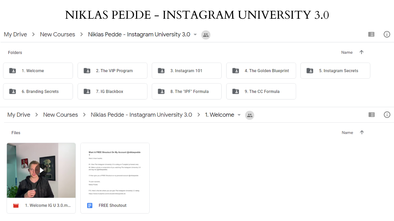 Niklas Pedde - Instagram University 3.0