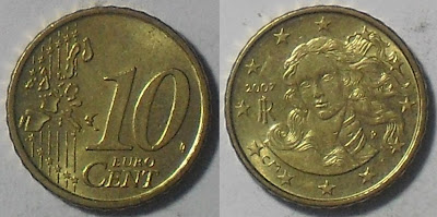 italy euro 10 cent 2007