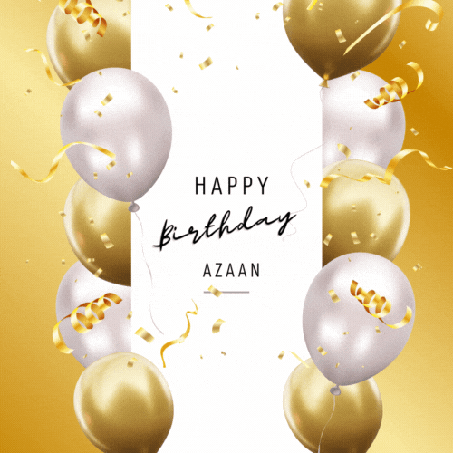 Happy Birthday Azaan (Animated gif)