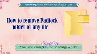 How to Remove Padlock or Lock Icon from Files on Windows 10