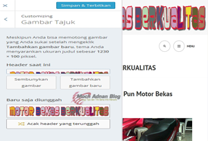 Cara Merubah Header Blog Dengan Gambar