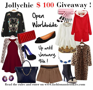 Jollychic $100 gift card giveaway on Fashion and Cookies, open worldwide