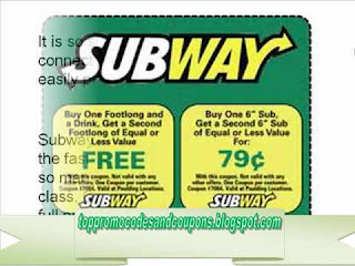 Free Printable Subway Coupons