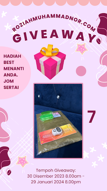 Giveway By Blog Roziah Muhammad Nor