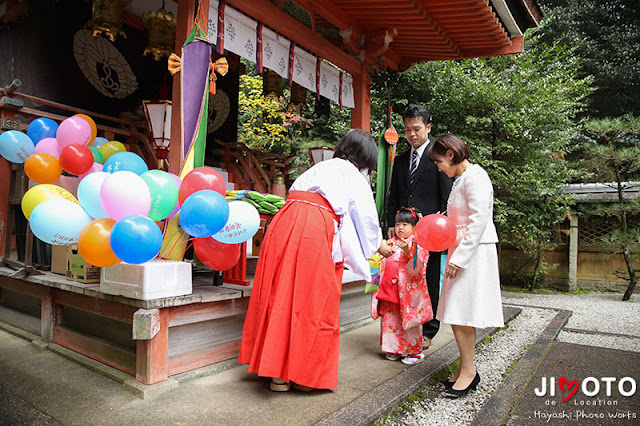 城陽市の水度神社で七五三出張撮影