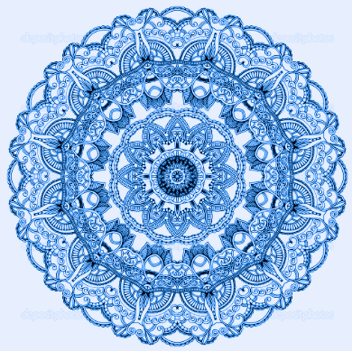 MANDALA ETHNIC INDIAN ILLUSTRATION DESIGN :DESIGN WALLPAPER