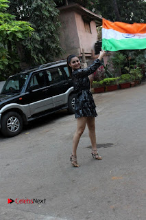 Bollywood Actress Model Urvashi Rautela Stills in Black Dress at Republic Day Celebrations  0001.jpg