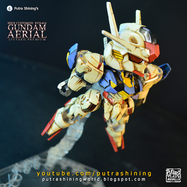 Customize Weathering SDEX Gundam Aerial by Putra Shining