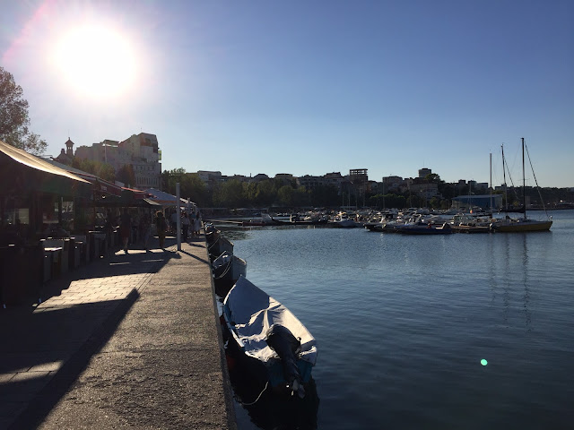 poza din portul Constanta si cu toate terasele pe stanga