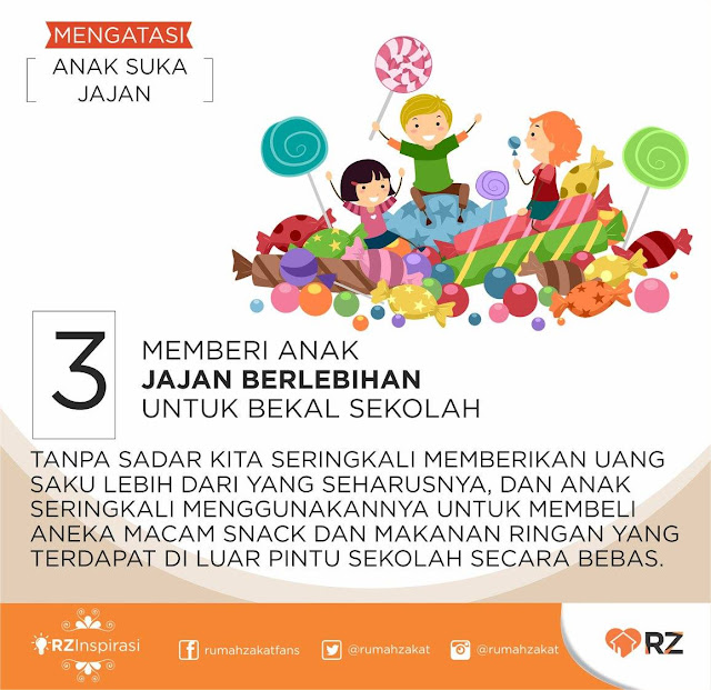 3. MEMBERI ANAK JAJAN BERLEBIHAN UNTUK BEKAL SEKOLAH