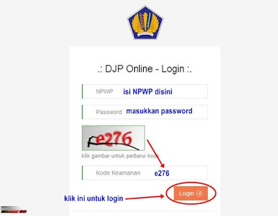 Login ke Akun DJP Online