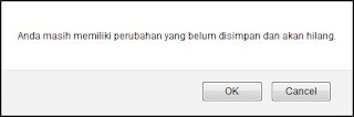 Konfirmasi Error halaman Edit posting Blogger