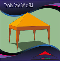 Tenda Cafe 3M x 3M The Series, Penjual Tenda Cafe Stand Standar Untuk Kegiatan Berjualan atau Berdagang ukuran 3M x 3M dengan Harga Tenda yang terjangkau.