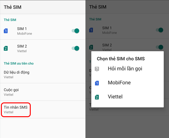 Tin nhắn SMS.