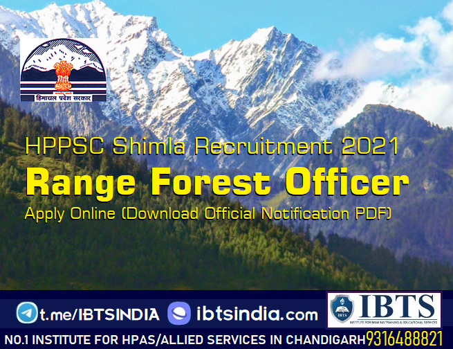 HPPSC Shimla Range Forest Officer Recruitment 2021 Apply Online (Download Official Notification PDF)