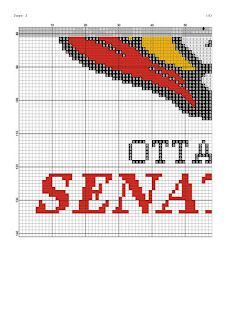 Ottawa Senators Logo Cross Stitch Pattern