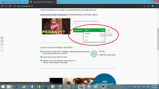 Cara Download Video Youtube Menggunakan Savefrom.net