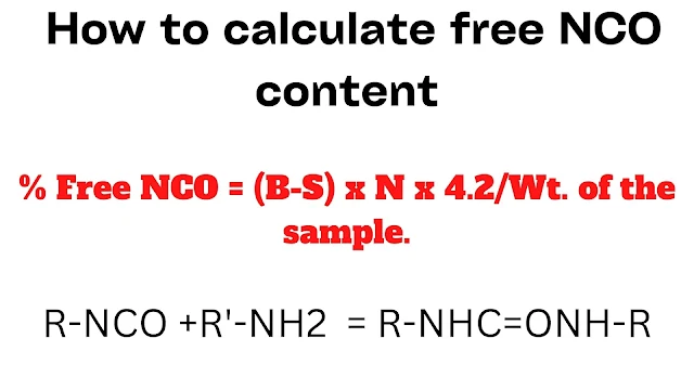 How to calculate free NCO content | NCO content determination